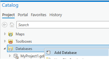 ArcGIS Pro Add Database